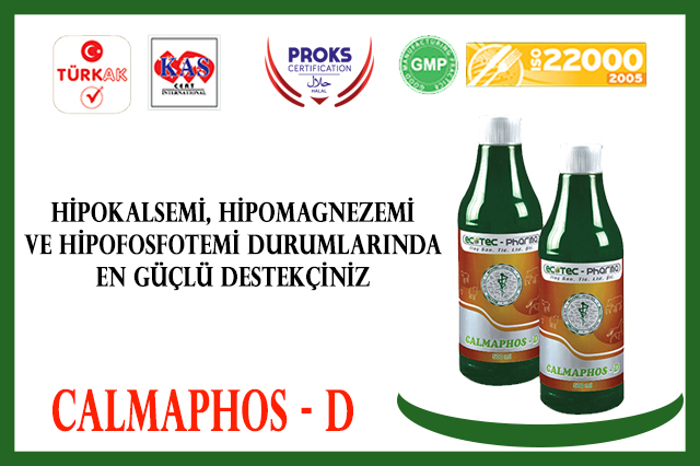 Calmaphos D Hipokalsemi Hipomagnezemi ve Hipofosfotemi Durumlarında En Güçlü Destekçiniz