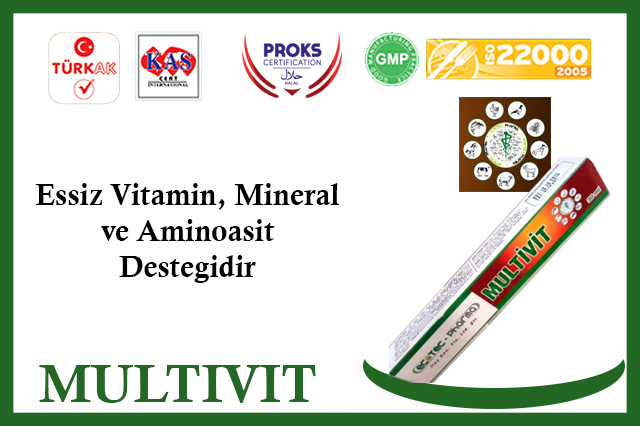 Multivit Eşsiz Vitamin Mineral ve Aminoasit Desteği