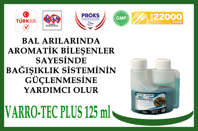 varro-tec plus 125 ml bal arıları için sıvı premiks