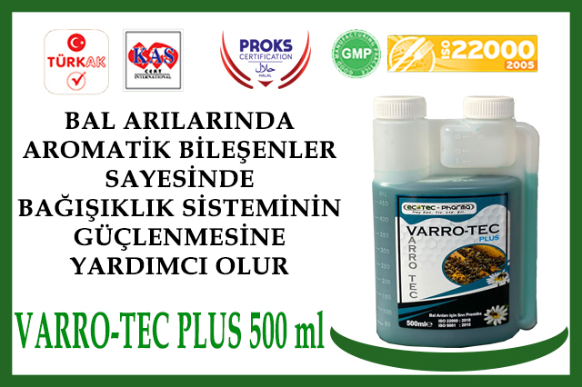 varro-tec plus 500 ml bal arıları için sıvı premiks